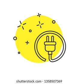Modern concept Ecology energy icon design, clean vector