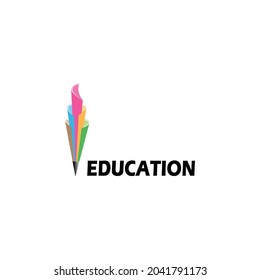 Modernes Konzept eines Bildungs-Logo, Vektorgrafik