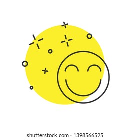 Modern concept Emoji icon. Range to assess the emotions of your content. User experience.