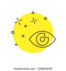 Modern concept Eye icon. Element of web, minimalistic for mobile concept and web apps icon.