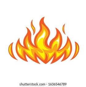 modern concept fire vector illustration