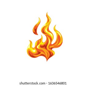 modern concept fire vector illustration