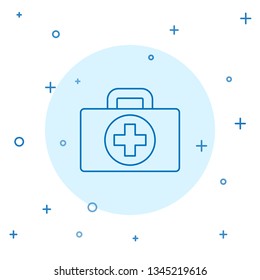 Modern concept First aid kit icon. Health, help and medical diagnostics concept.