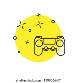 Modern concept Game joystick icon, game symbol.