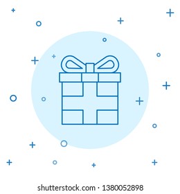 Modern concept Gift box with ribbon line icon