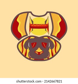 Modern concept hot dog vector,ilustrator,and logo