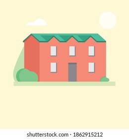 Modern concept house. Real estate. Urban house concept. Nice flats