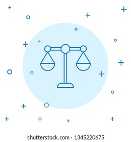 Modern concept Libra, scale icon. Price comparison symbol.