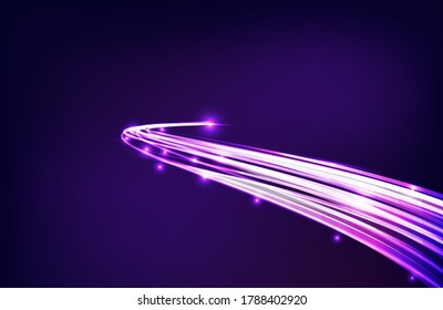 Modern concept of light speed lines background. Abstract futuristic 5g internet connection concept. light trails illustration