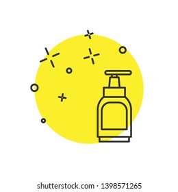 Modern concept Liquid cream soap line icon. Cosmetic symbol