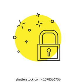 Modern concept Lock and key vector icon.