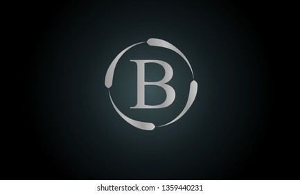 Modern concept of the logo with the letter B. Monogram design for a store, office, restaurant, boutique, hotels. Vector illustration