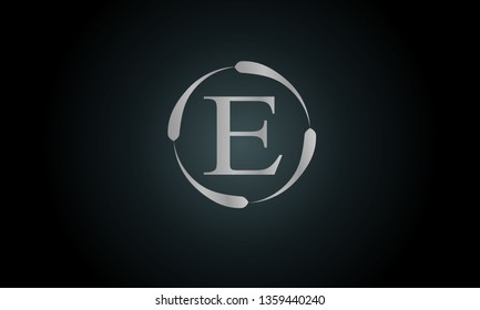 Modern concept of the logo with the letter E. Monogram design for a store, office, restaurant, boutique, hotels. Vector illustration