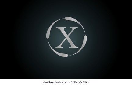 Modern concept of the logo with the letter X. Monogram design for a store, office, restaurant, boutique, hotels. Vector illustration
