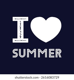 modern concept love summer logo design template