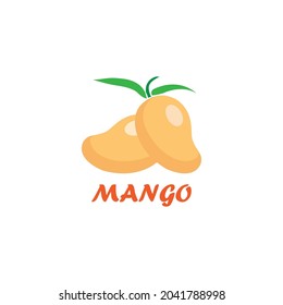 Modern concept of mango fruit logo vector illustration