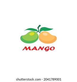 Modern concept of mango fruit logo vector illustration