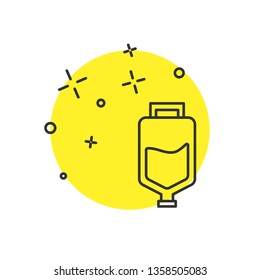 Modern concept Medicine Drop counter icon