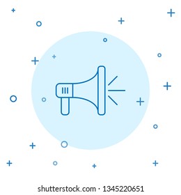 Modern concept Megaphone, loudspeaker, mouthpiece symbol or icon.