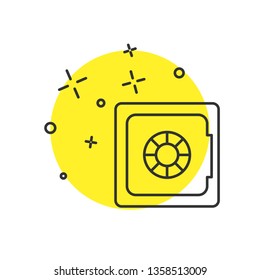 Modern concept Money safe vector icon. Security concept