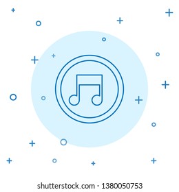 Modern concept Music icon vector. Melody, song, note, sound, audio sign