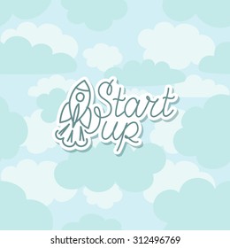 Modern concept for new business project startup, launching new product or service