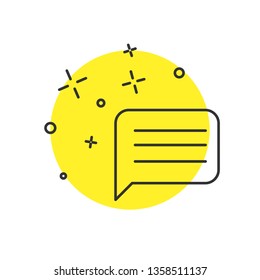 Modern concept New Message, Dialog, Chat Speech Bubble Notification icon vector