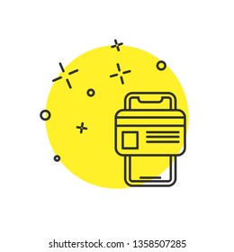 Modern concept Online mobile payment concept with credit card icon