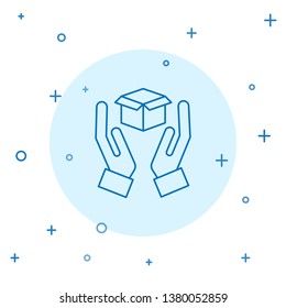 Modern concept Parcel storage icon.