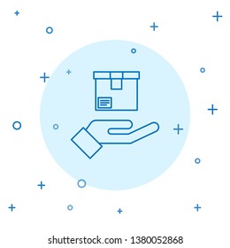 Modern concept Parcel storage icon.