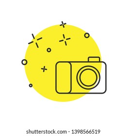 Modern concept Photo camera icon. Symbol for your web site design