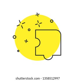 Modern concept Puzzle vector icon