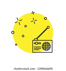 Modern concept Radio vector icon