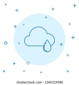 Modern concept Rain vector icon. Cloud rain symbol for your web site design