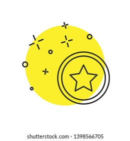 Modern concept Review icon. Star favorite sign web icon. Favorite sign.