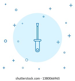 Modern concept Screwdriver icon vector illustration