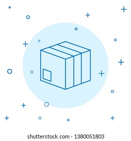 Modern concept Shipping box icon. Logistics delivery sign. Parcels tracking symbol.