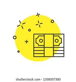 Modern concept Simple Money icon. Universal cash icon.
