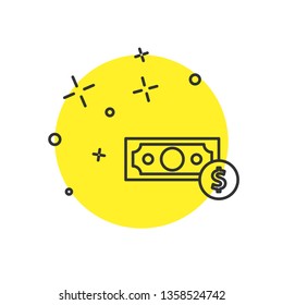 Modern concept Simple Money icon. Dollar icon.
