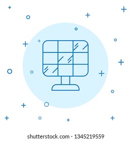 Modern concept Solar panel icon vector. Alternative energy