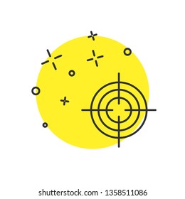 Modern concept Target aim icon, cross aim sign
