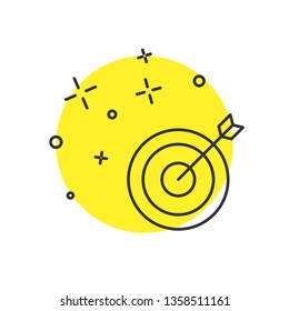 Modern concept Target vector icon. Dartboard illustration