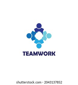 Modern concept of teamwork vector illustration