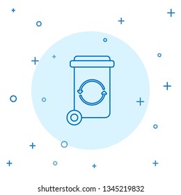 Modern concept Trash bin garbage vector icon