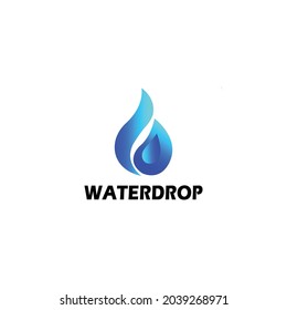 Modern concept of water drop logo vector illustration