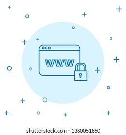 Modern concept Web site window privacy icon. Business, internet concept. Trendy www vector symbol