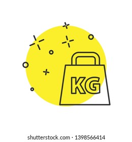 Modern concept Weight vector icon. Mass symbol for your design