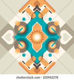 Modern conceptual abstraction. Vector illustration.