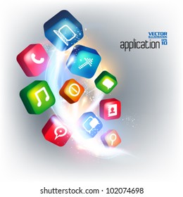 modern conceptual digital application social network design