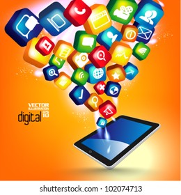 modern conceptual digital application social network design